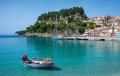 With private access this sea front property for sale in Parga