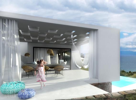 highend luxury villa in Greece with unique sea view